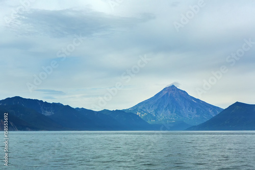 Avacha Bay and Vilyuchinsky stratovolcano.