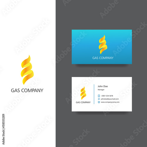 Garbage removal company logo and business card template