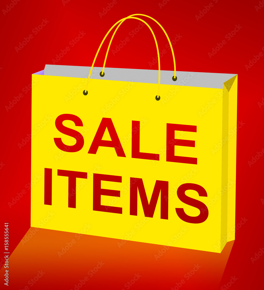 Sale Items Displays Discount Promo 3d Illustration Sale Items Displays Discount Promo 3d Illustration