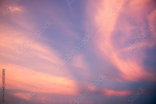 Beautiful cloud sky background in twilight color