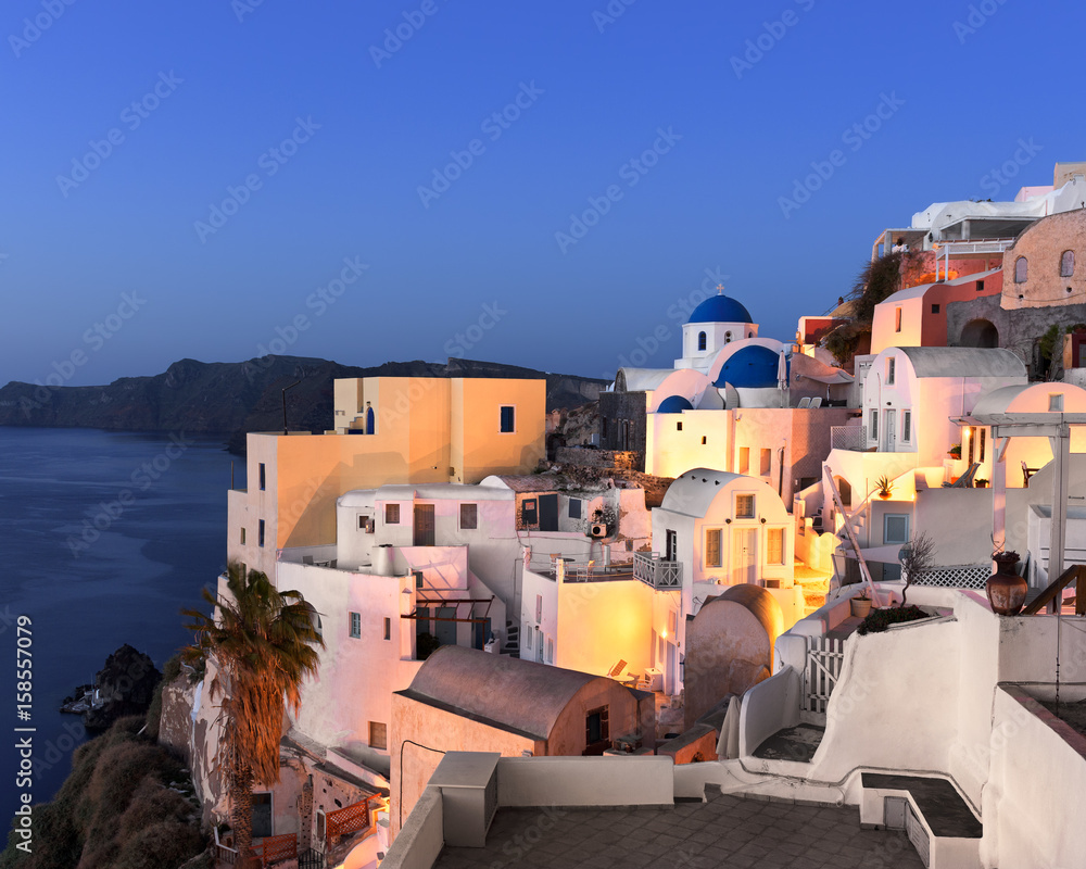 Oia Village in the Morning, Santorini, Greece