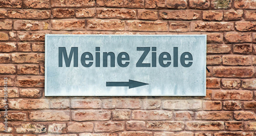 Schild 225 - Meine Ziele Schild 225 - Meine Ziele