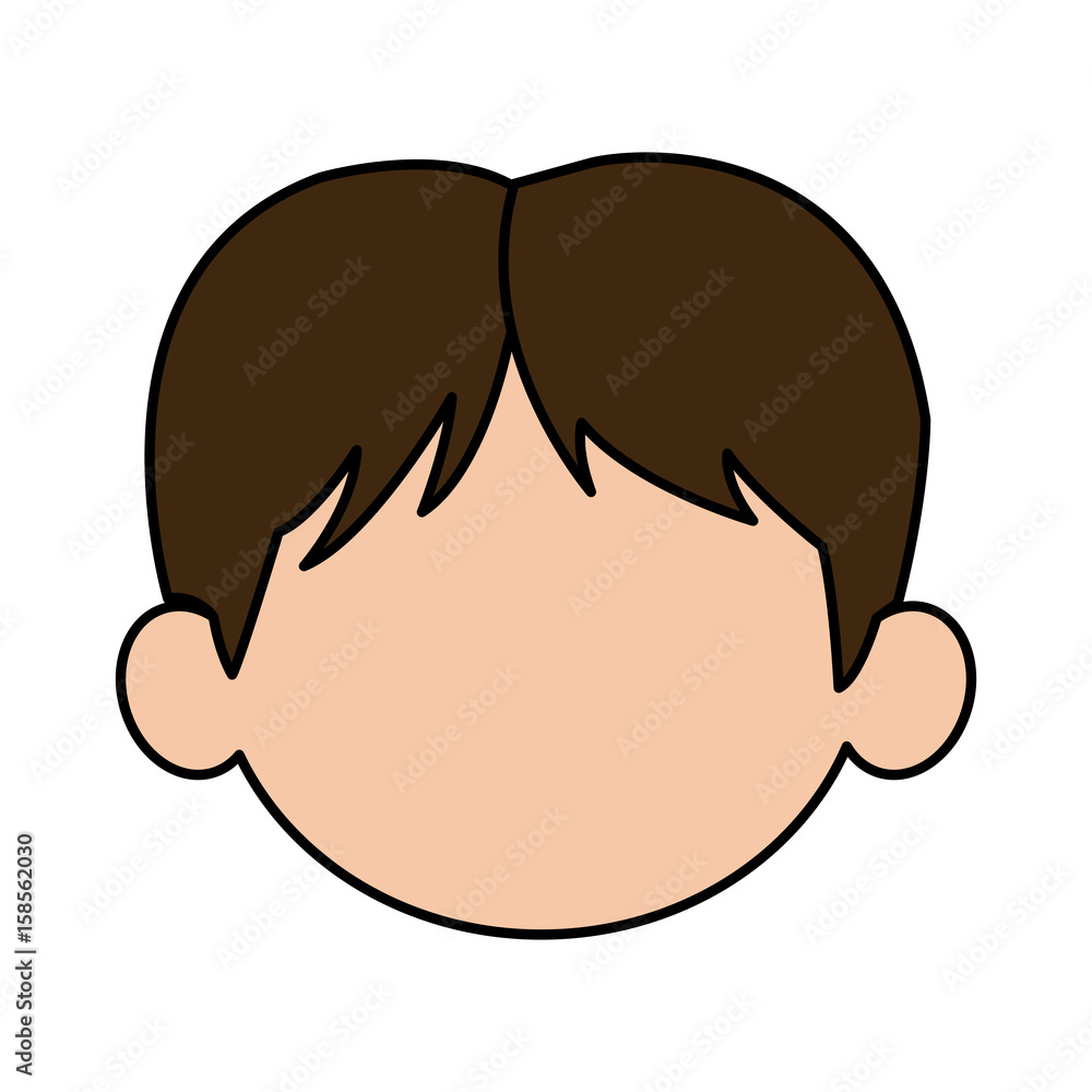 beautiful little face boy cute child smiling vector illustration beautiful little face boy cute child smiling vector illustration