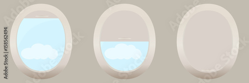 Porthole of the plane