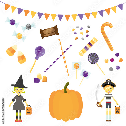 Halloween Candy vector illustration