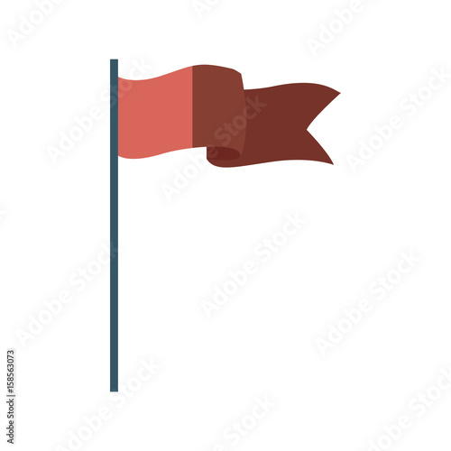flag banner insignia emblem symbol icon vector illustration