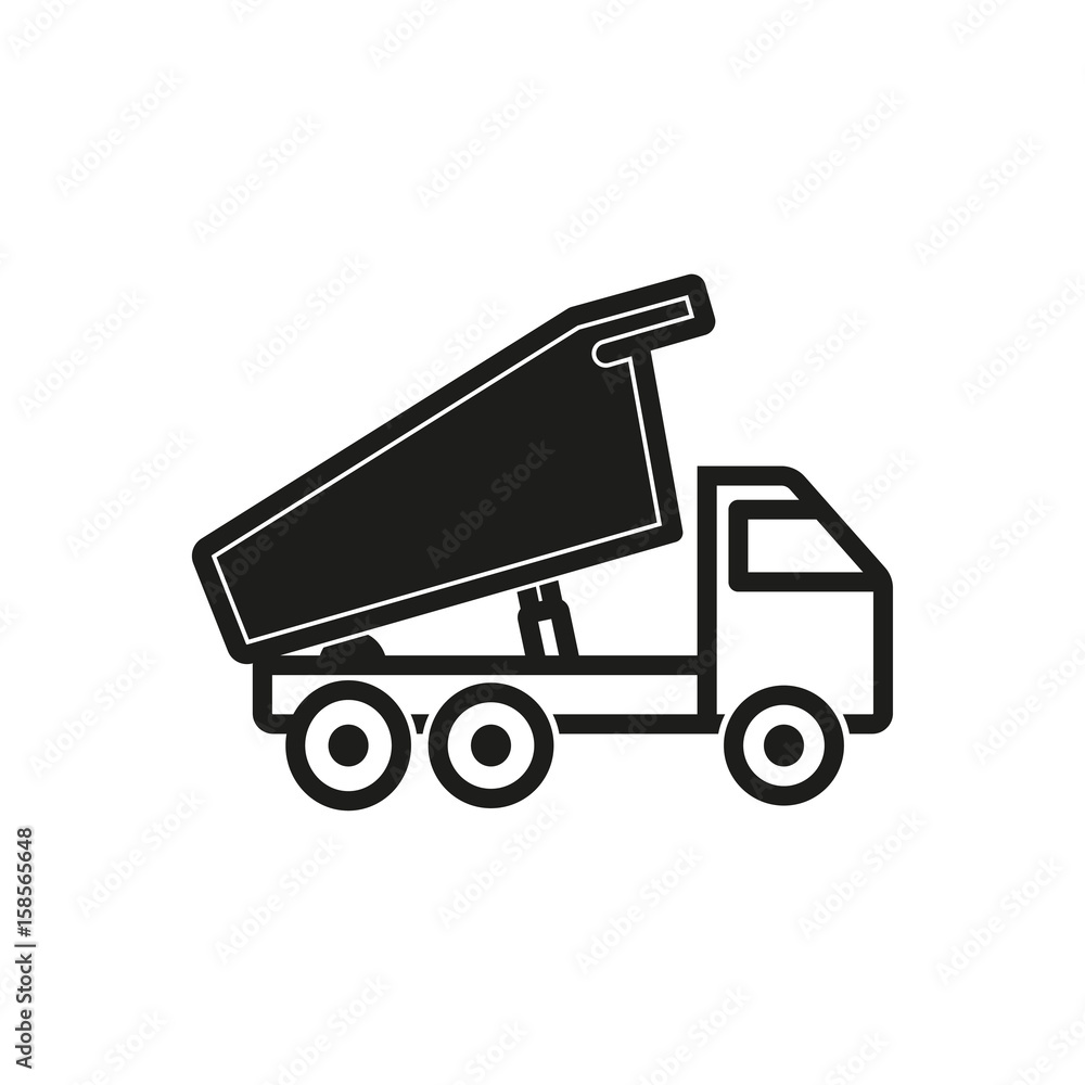 Fototapeta premium Truck - vector icon.