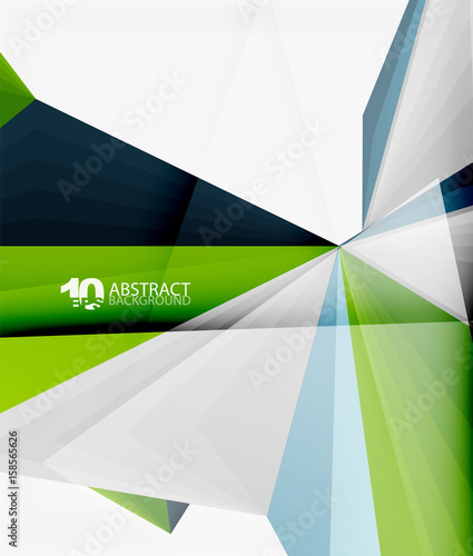 3d triangle polygonal abstract vector