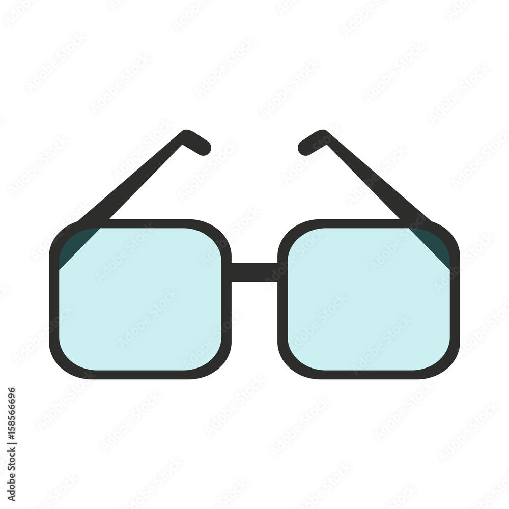square frame glasses icon image vector illustration design square frame glasses icon image vector illustration design