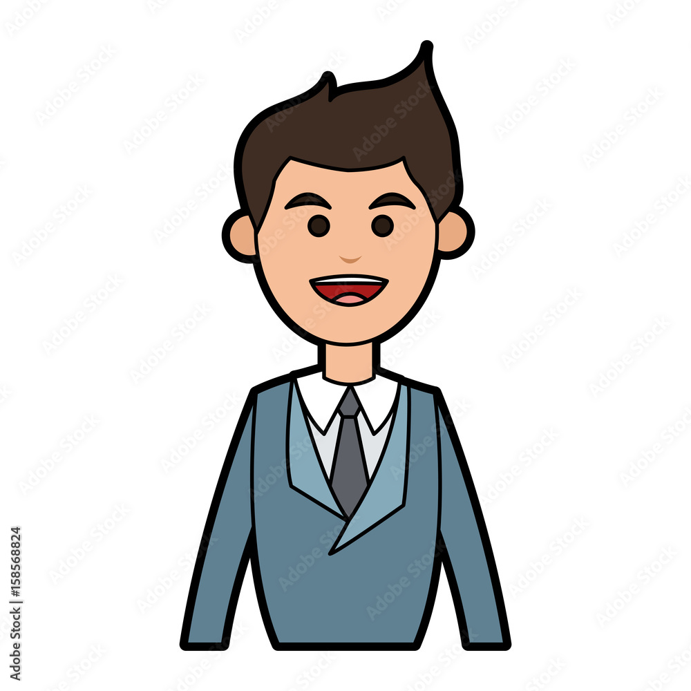 young businessman portrait icon image vector illustration design young businessman portrait icon image vector illustration design