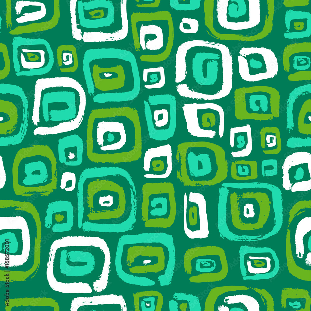 Seamless pattern with abstract square elements. Hand drawn artistic simply objects. Seamless pattern with abstract square elements. Hand drawn artistic simply objects.