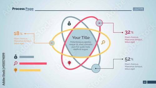 Atom Percentage Chart Slide Template