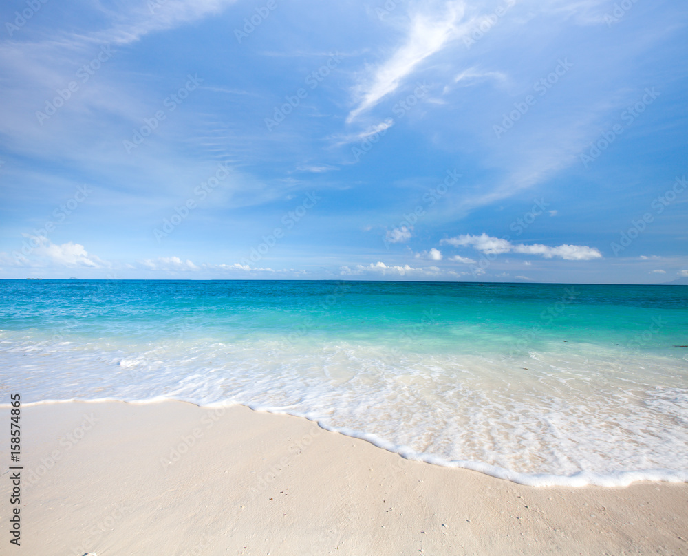 beach and tropical sea beach and tropical sea