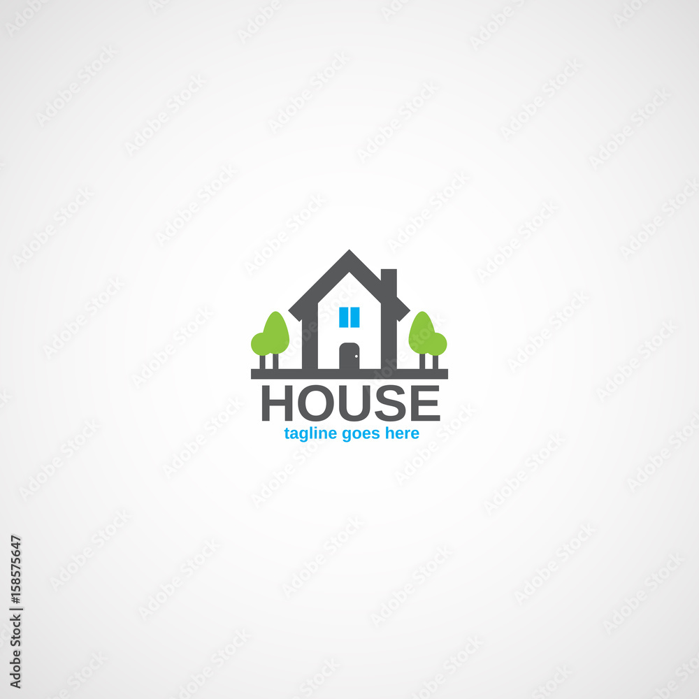 House Real Estate logo. House Real Estate logo.