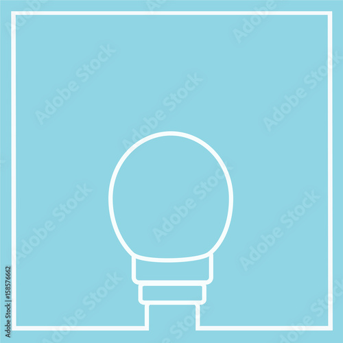 The light bulbs idea on bluelight background