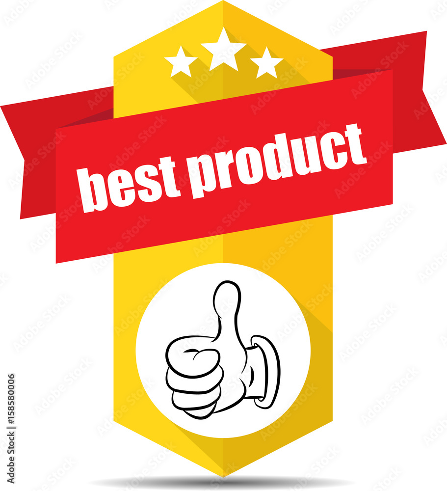 Best product yellow label and sign. Best product yellow label and sign.