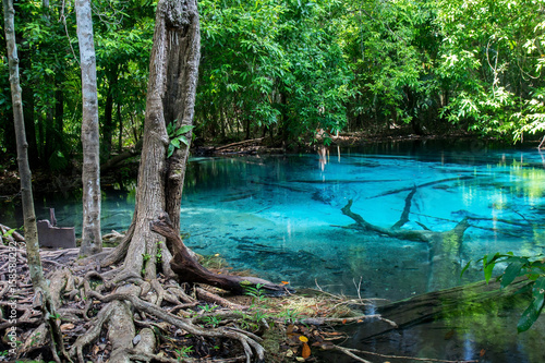Sra Morakot Blue Pool at Krabi Province, Thailand © milkovasa