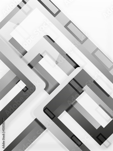 Rectangle tube elements, vector background