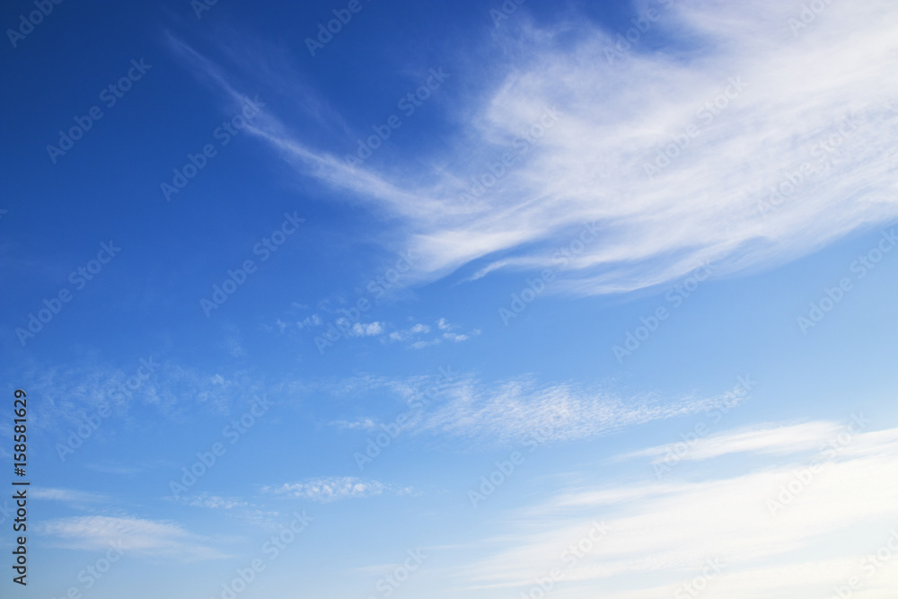 Soft clouds with blue sky