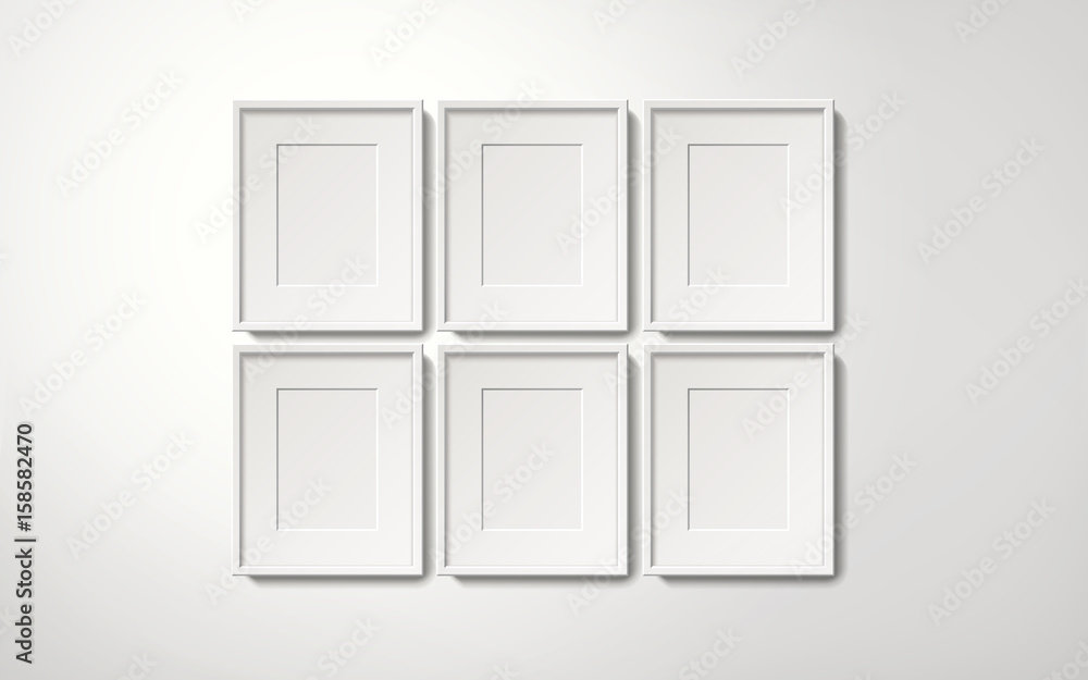 Blank white frames Blank white frames