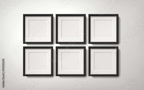 Orderly picture frames collection