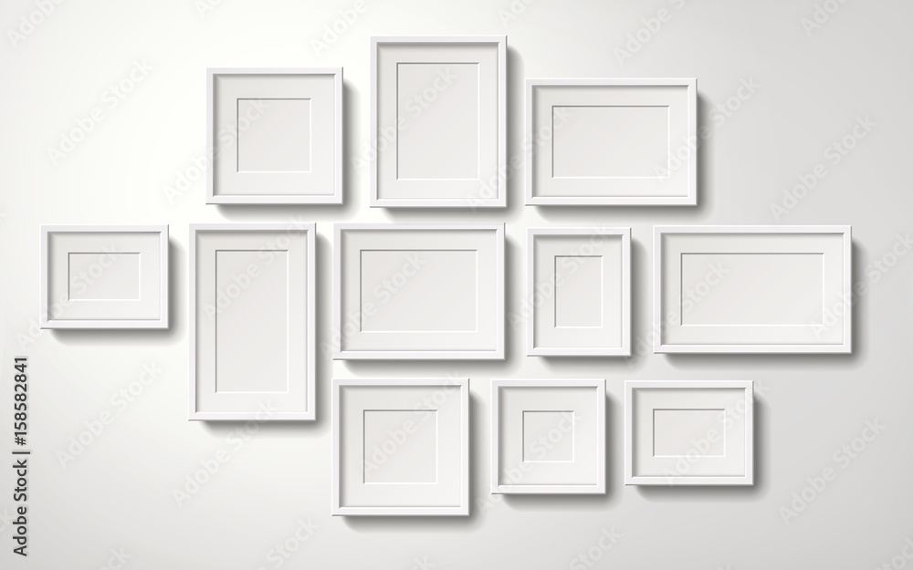 Blank white picture frames Blank white picture frames
