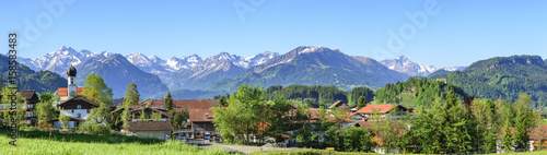 Allgäu-Panorama bei Schöllang nahe Oberstdorf