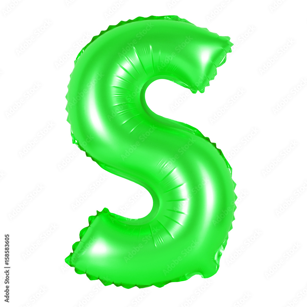 Letter S from English alphabet (green) Letter S from English alphabet (green)
