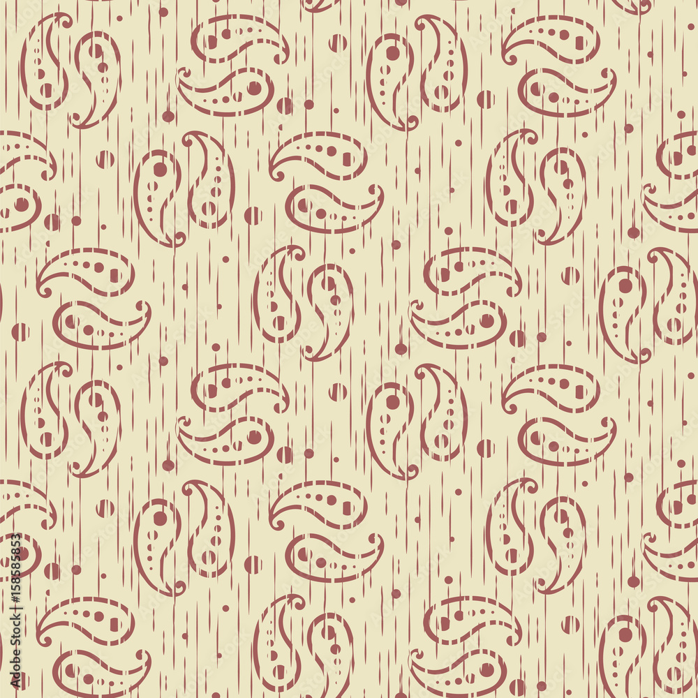Fototapeta premium Paisley seamless pattern
