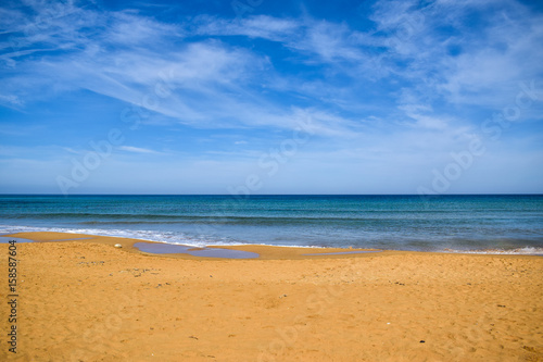 Calm sandy beach