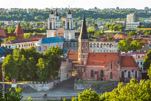 Old town of Kaunas, Lithuania photo
