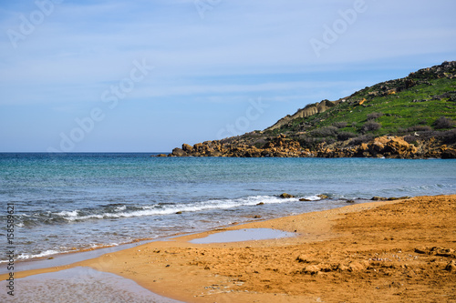 Landscape of Ramla bay - Gozo, Malta