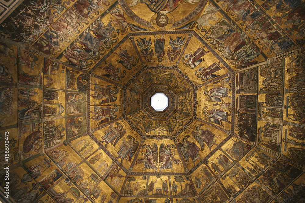 Florence Baptisterium Dome Cupola inside