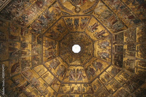 Florence Baptisterium Dome Cupola inside