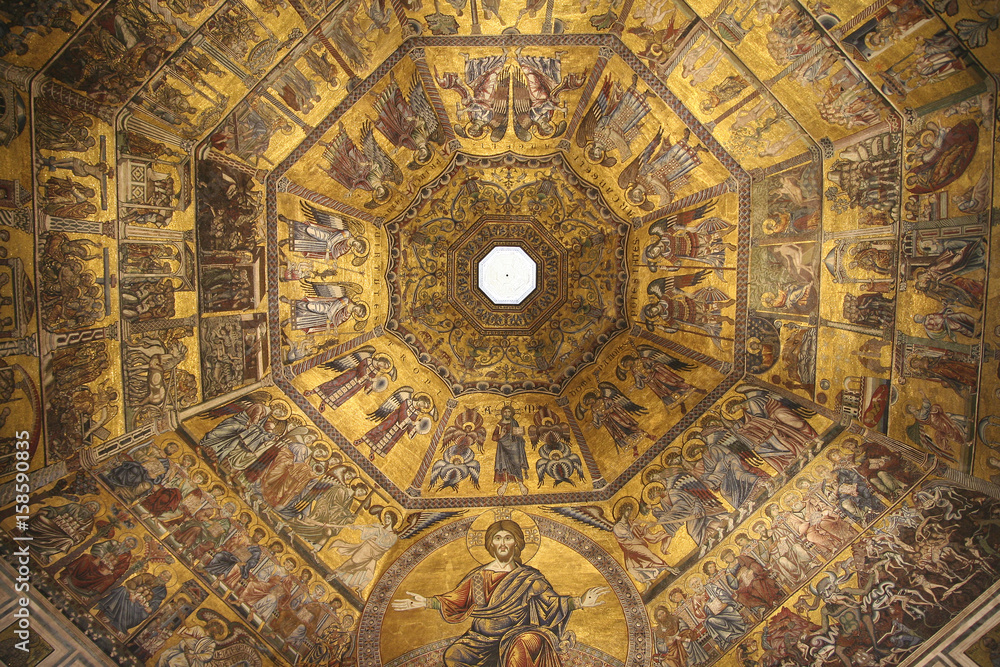 Florence Baptisterium Dome inside