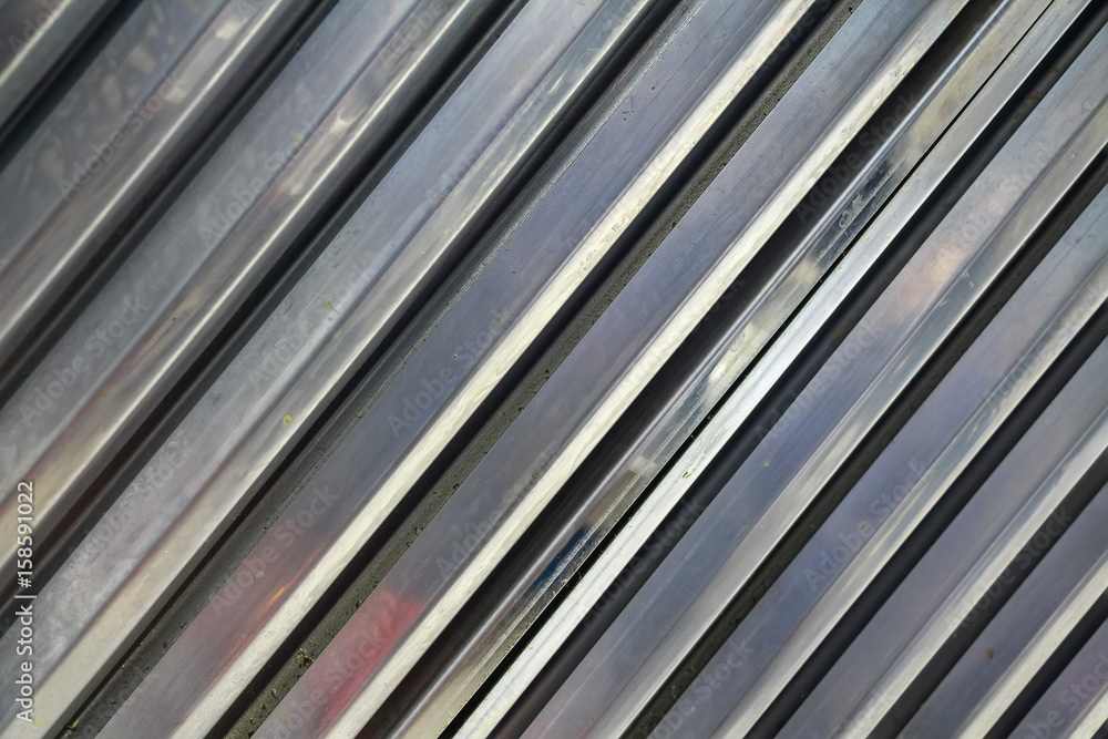 Obraz premium Ribbed cast metal surface