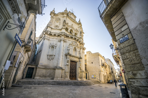 Fototapeta Naklejka Na Ścianę i Meble -  Old church in Lecce, Puglia, Italy
