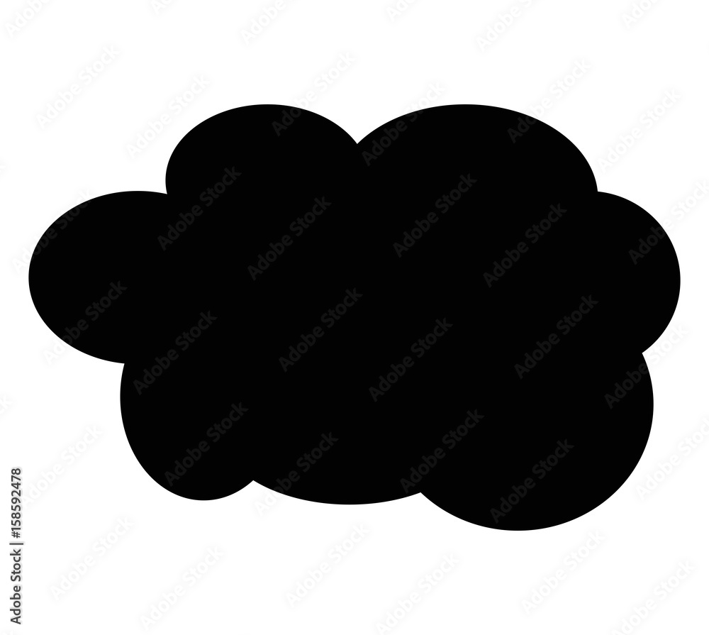 cloud black icon vector cloud black icon vector
