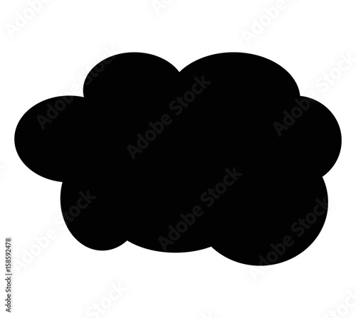 cloud black icon vector