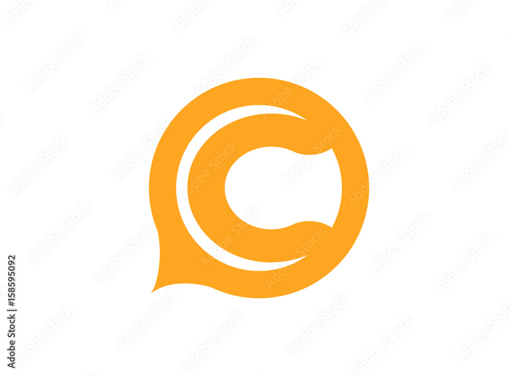 Fototapeta premium Letter c logo icon design template elements 