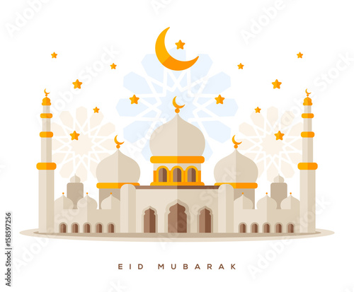 Flat style Sheikh Zayed Grand Mosque
