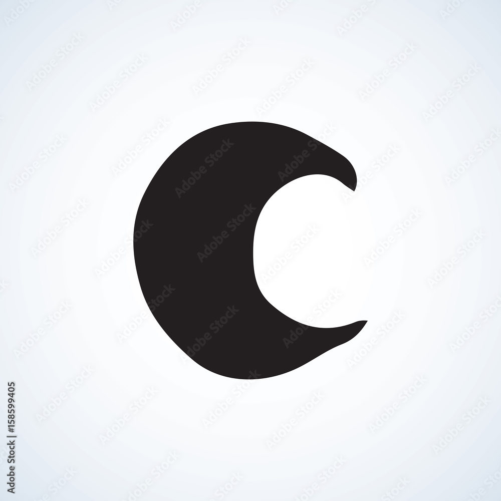 Moon. Vector illustration Moon. Vector illustration