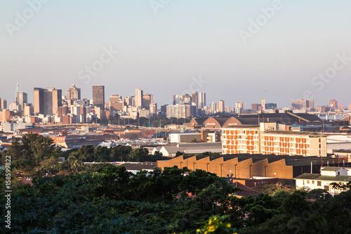 Durban, South Africa industrial cityscape 2