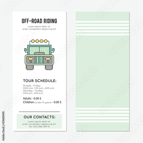 Off-road ride vertical banner