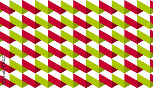 Fotografie Vector seamless pattern with ribbon strokes and stripes