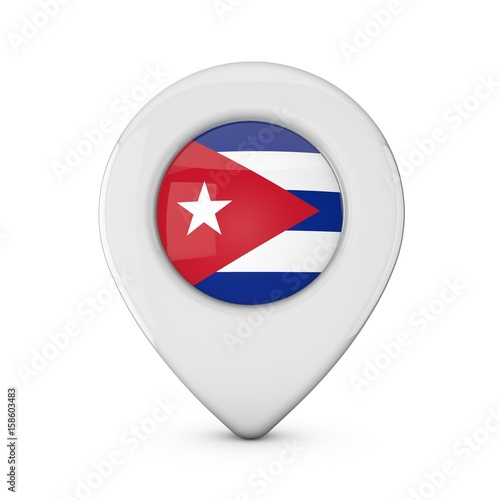 Cuba flag location marker icon. 3D Rendering Free Download Cuba flag location marker icon. 3D Rendering - GFXLoad