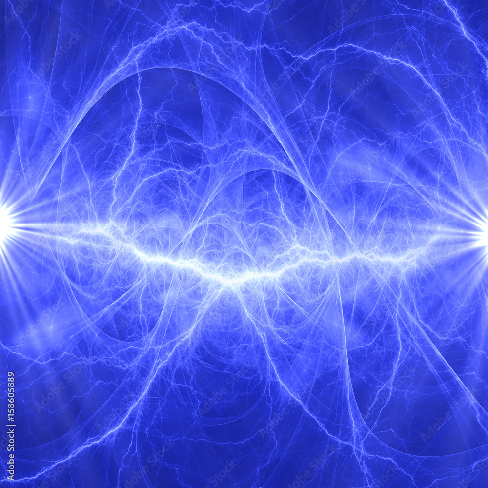 Blue plasma element, abstract lightning Blue plasma element, abstract lightning