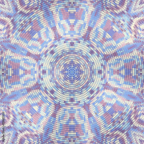 Seamless background pattern. Decorative geometric mosaic art pattern.