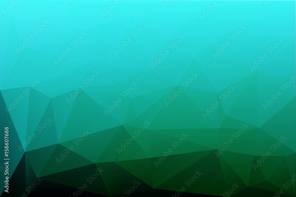Turquoise shades low poly background Turquoise shades low poly background