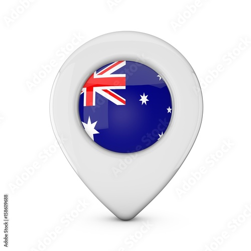 Australia flag location marker icon. 3D Rendering Free Download Australia flag location marker icon. 3D Rendering - GFXLoad